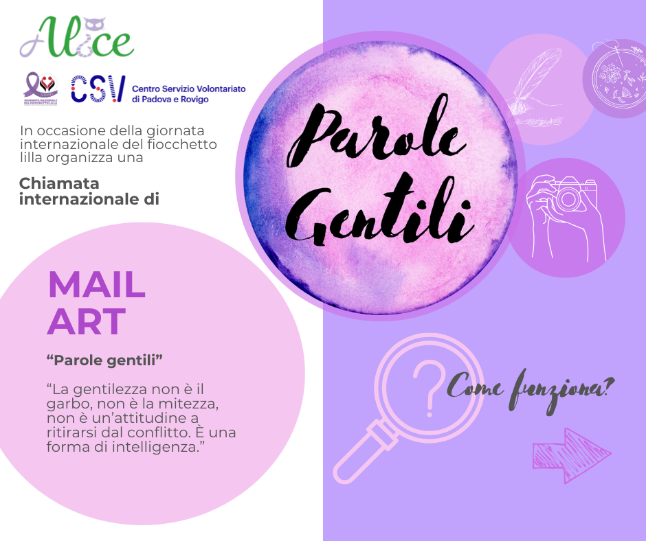 parole gentili evento alice per i da mail art